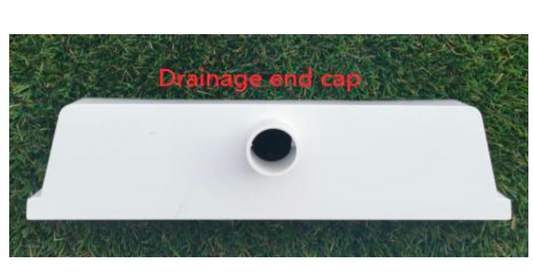 fodder tray gutter end cap with spouse